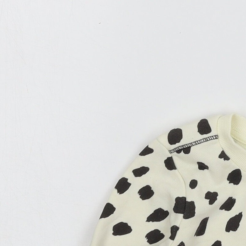 Primark Baby Ivory Animal Print Cotton Blend Jumper Size 12-18 Months Pullove image 3