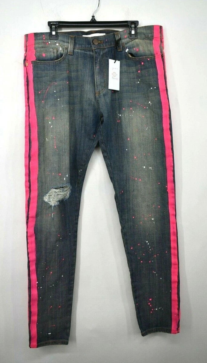 Hot Pink Stretch Cotton Blended Denim