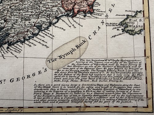 Ireland c. 1760 Bowen decorative vignette antique map hand color surveys needed - Picture 9 of 9