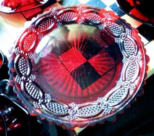 Avon Ruby red salad plate - Picture 1 of 1
