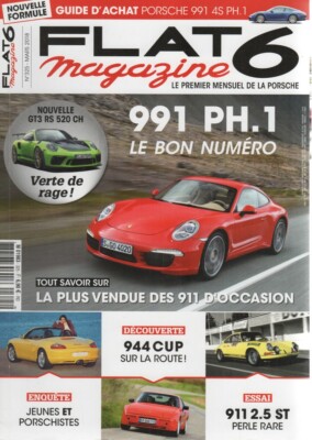 FLAT 6 325 2018 PORSCHE 991 GT3 RS PH2 991 C4S PH1 911 2.5 ST 944 TURBO CUP 300C