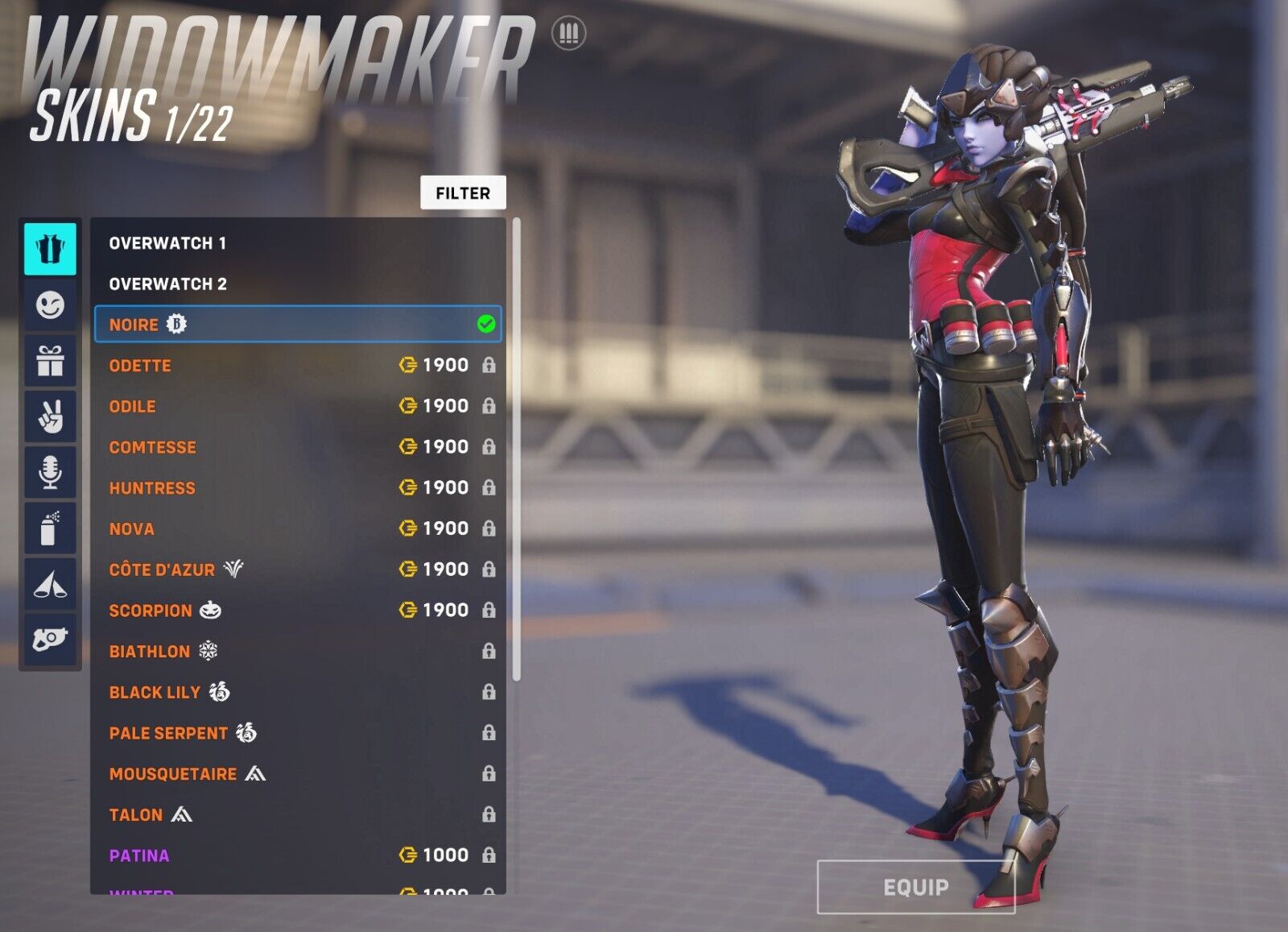 Buy Overwatch Pre-Order Bonus-Noire Widowmaker Skin - Microsoft Store en-SA