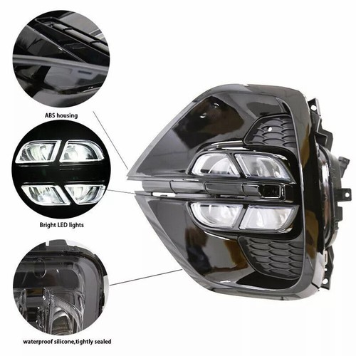 Pair Fog Light LED Daytime Running Lamps White DRL For Kia Sportage 2018-2022 - Foto 10 di 17