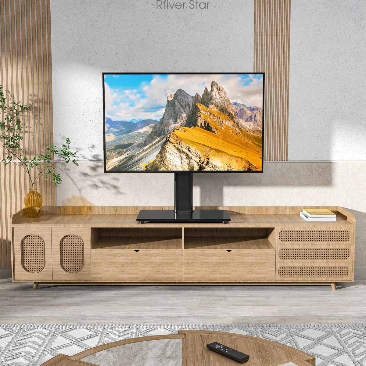 Universal Swivel Tabletop TV Stand for Flat Screens 23 24 26 32 39