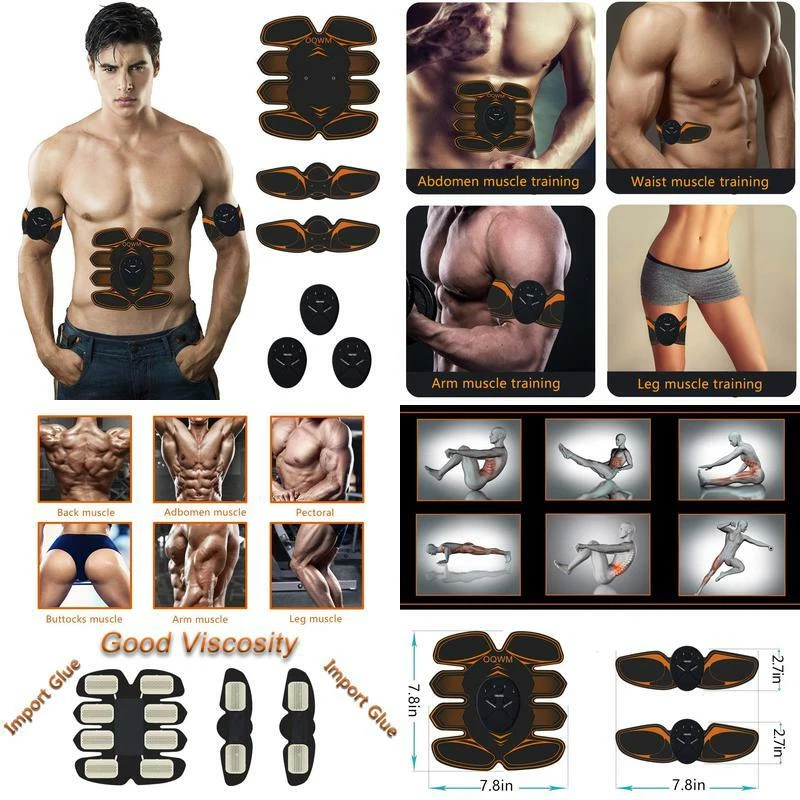 Upgrade Fitness Abs Stimulator, Ab Machine Ab Workout Equipment With Remote  Control, Portable Ab Stimulator Abdominal Toning Belt at Home Office, Gifts  For Men Women 