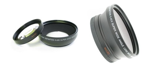 23pcs: 0.43X WIDE ANGLE LENS 52mm+ ADAPTER RING to CAMERA NIKON COOLPIX P80  - Picture 3 of 12