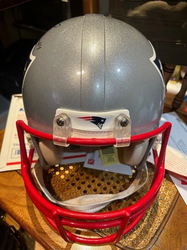 Brandin Cooks Patriots Signed Pro Helmet Full Size authenticated by FANATICS