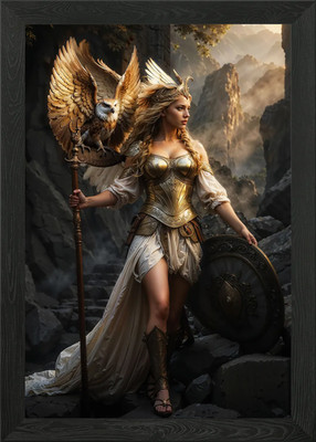 Athene Göttin Gerahmtes Wandbild Poster Leinwanddruck Bild