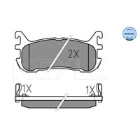 Meyle BremsbeläGe Bremsbelegsatz Hinten FüR Mazda MX-5 Ii 323 F V