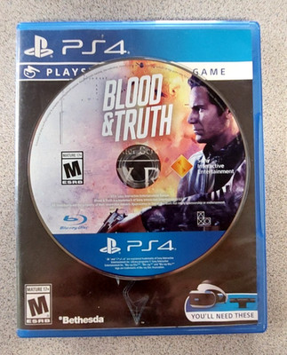 2019 Blood & Truth- Sony PlayStation 4 Disc Only ZERO Scratches!