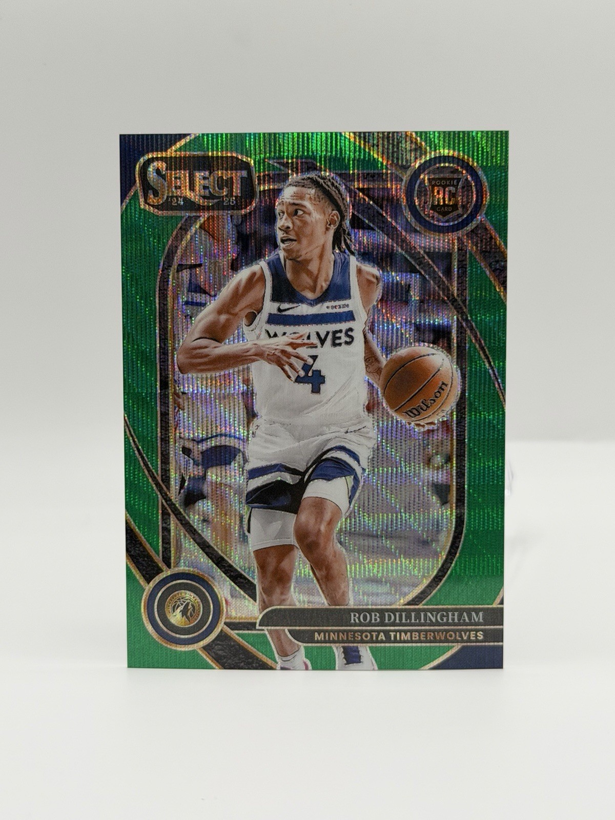ROB DILLINGHAM - 2024-25 Select Basketball - ROOKIE COURTSIDE - Green Wave /50