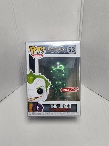 Funko Pop DC Comics The Joker #53 Green Chrome Vinyl Figure | Arkham Asylum