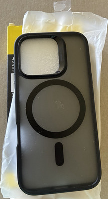 JETech Transparent Black Hard Case for iPhone 16 Pro, Drop & Scratch Resistant