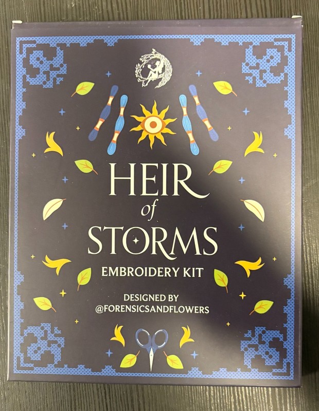 Fairyloot Heir of Storms by Lauryn Hamilton Murray Embroidery Kit