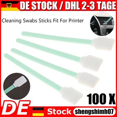 100 Stk Reinigungsstäbchen Reinigungstupfer HP Epson Fuji Mimaki Roland DE  