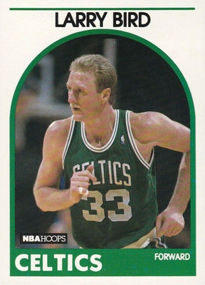 1989-90 NBA HOOPS  Basketball Sports Card   LARRY BIRD #150   Boston Celtics