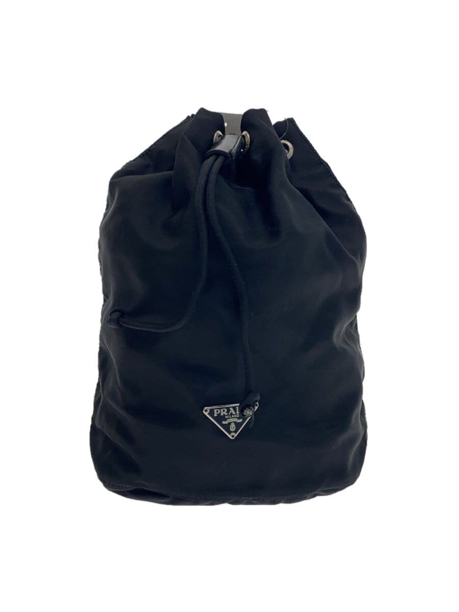 Prada black nylon crossbody bag with iconic logo-image