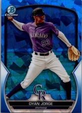 2023 Bowman Chrome Sapphire - Dyan Jorge #BCP-235 - Rockies