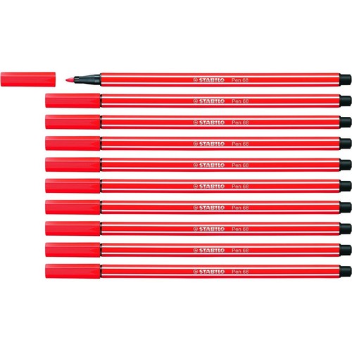 Pennarelli Stabilo Pen 68 tratto 1 mm verde terra 68/63