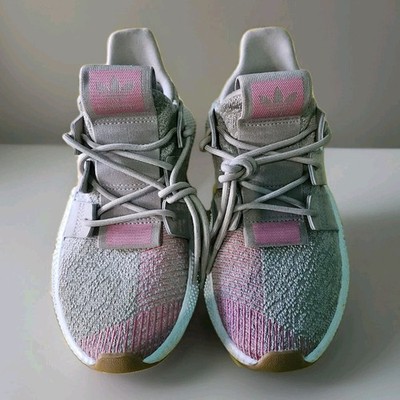 Adidas Prophere Trace Khaki Pink Shoes Youth 5.5 Sneakers School Comfort Running