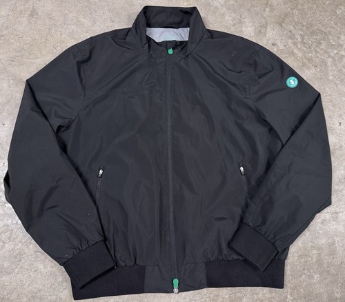 Giacca Save the Duck uomo grande bomber cappotto nero full zip riciclato giacca a vento