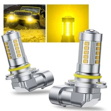 AUXITO HB4 LED Fog Driving Light Bulbs CANBUS Kit 3000K Golden Yellow 10000LM PY