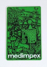 Vintage Russian Soviet USSR Pocket Calendar Medimpex Pharmaceutical Hungary 1971