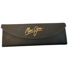 Maui Jim Sunglasses Case Unisex Blk. Foldable Triangular Hard Shell Magnetic