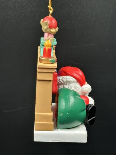 Vintage Westmar 1995 “It’s Christmas Again” Ornament Santa Chimney Stockings - Picture 4 of 7