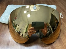 RARE GOLD NUCLEAR FLASH VISOR for APH-6 & HGU-2A PILOT FLIGHT HELMET / MEDIUM