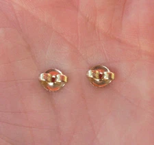 David Yurman  Replacement Earring Backs - 18K Yellow Gold - 6.5 mm