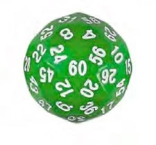 KOP18501 Koplow Games Dice: 35mm D60 Green