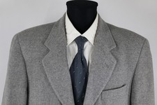 Veste Costume Homme Henry Morell Grise Taille XL - Épaulettes, Largeur épaules 62 Cm, Longueur 135 Cm - Occasion Très Bon état