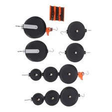 1 Set Reusable Pulley Block Set with Hook for School Science Experiments Black