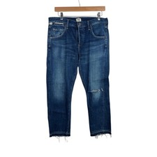 Citizens of Humanity Premium Vintage Emerson Crop Slim Boyfriend Jeans 27 Denim