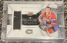 2017-18 UD Splendor Showpieces Maurice Rocket Richard /27 Stick Tape Canadians 