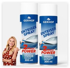 Extrem Enteiserspray Auto, bis -60 Grad, Scheibenenteiser, Frostschutz, 2x 300ml