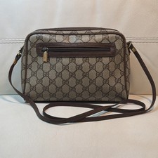 Vintage Gucci GG Monogram Shoulder Crossbody Bag 1980’s