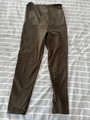 Threads 4 Thought ReActive Maternity Belly Support Leggings Grey/Brown Sz  S