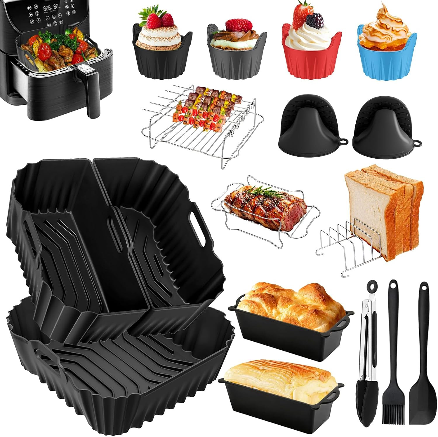 Set Professionale 22 Accessori per COSORI Air Fryer 5,5L - 6,4L