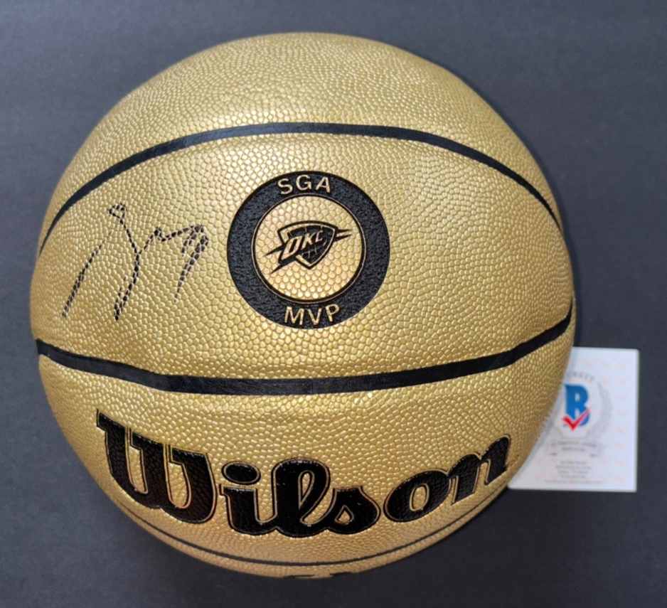 SHAI GILGEOUS ALEXANDER SIGNED SGA MVP OKC OKLAHOMA CITY THUNDER BASKETBALL BAS 