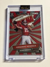 Fernando Mendoza 2025 Wild Card Comix Undefeated Rookie #d 1/5 Indiana 