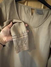 Zalando Veromoda Blouse Fawn Nude Brown Size S (8-10) Layered top immaculate
