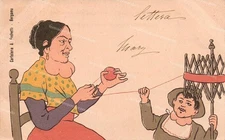 ds148  cartolina umoristica cartoleria a.fachetti bergamo