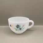 Vintage Federal Milk Glass 1950's Atomic Flower Cup Replacement