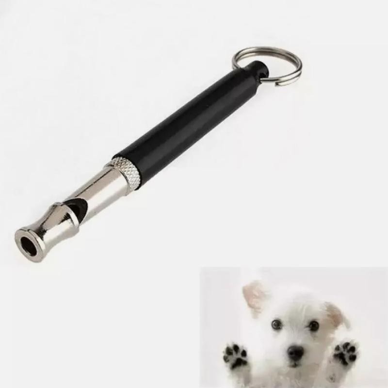 4x Dog Training WHISTLE UltraSonic Obedience Stop Barking Pet Sound Pitch Black