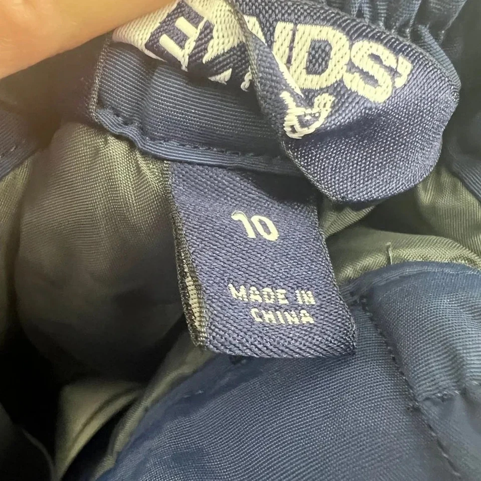 Lands End Kids Squall Waterproof Insulated Iron Knee Winter Snow Pants Blue 10 - Image 2 of 4