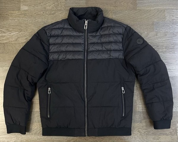 Men Joop Puffer Jacket Black Nylon 40
