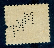 US Perfins, Railroad, M150, rated C+