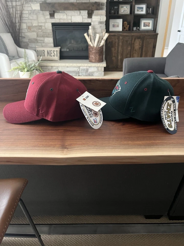 Minnesota Wild Original/Retro Hockey Hat (Red 7 1/4 or Green 7 1/8) - Image 4 of 4